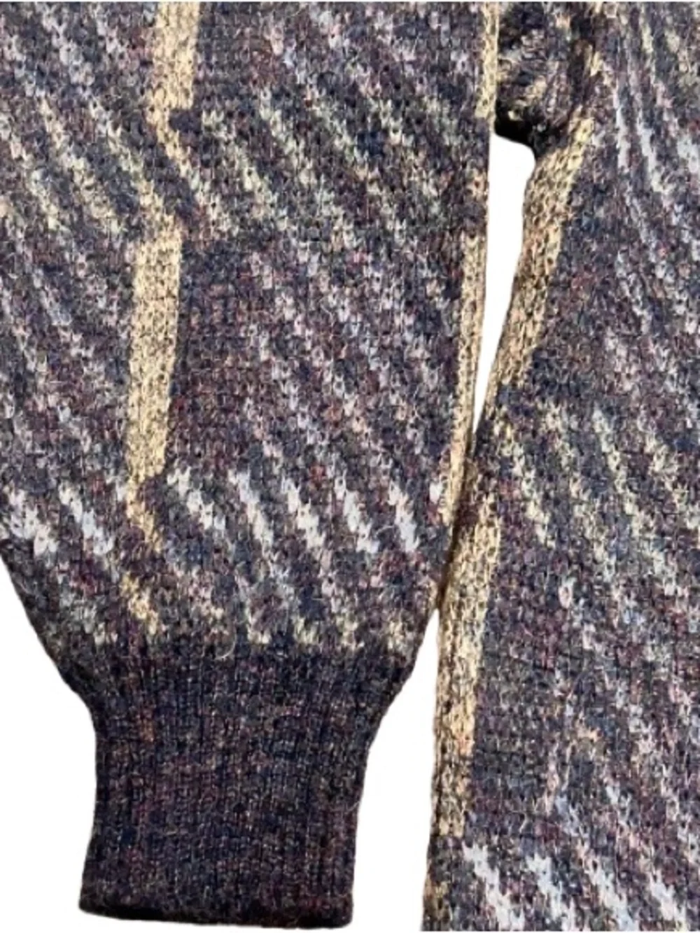 VTG 90s Boundary Waters Cardigan Sweater Mens L Eclectic Grandpa Dark Academia